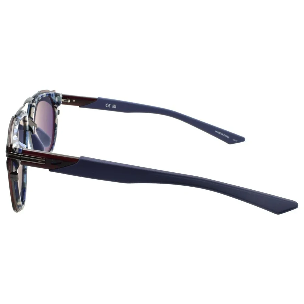 Nike Electric Daze IF1009X 400 Aviator Sunglasses Blue / Blue Tortoise